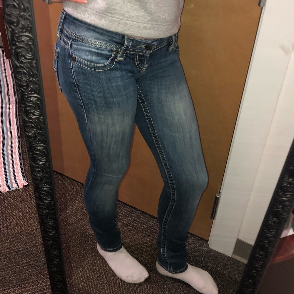 BKE Mid-Rise Skinny Stretch Jeans Size:25 x 31 1/2